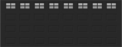 18x7 -  Obscure- Stockton With glass - Black.