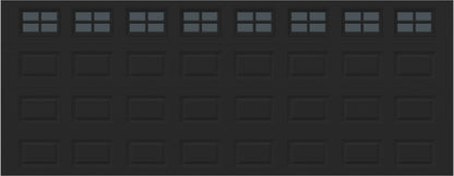 18x7 -  Tinted- Stockton With glass - Black