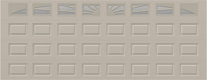 18x7 - Sunburst - Clear With glass - Almond