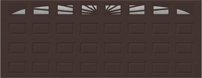 18x7 - Sunburst - Obscure - With glass Long - Brown