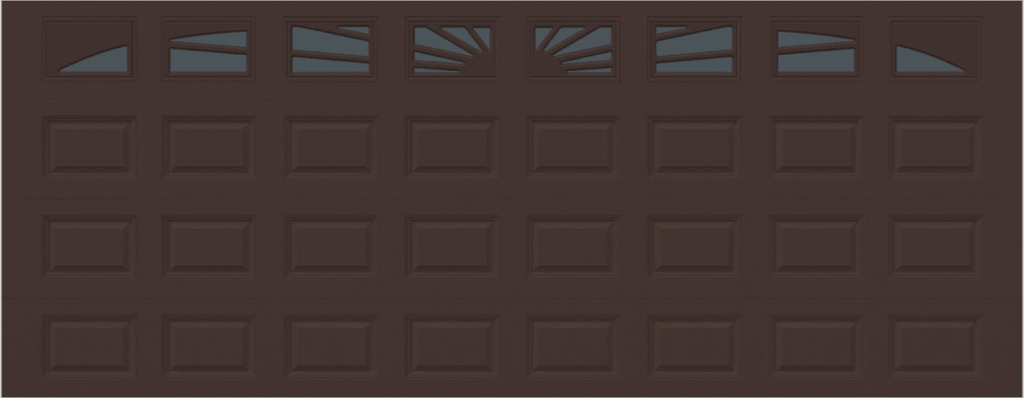 18x7 -  Sunburst - Tinted -  With glass Long - Brown