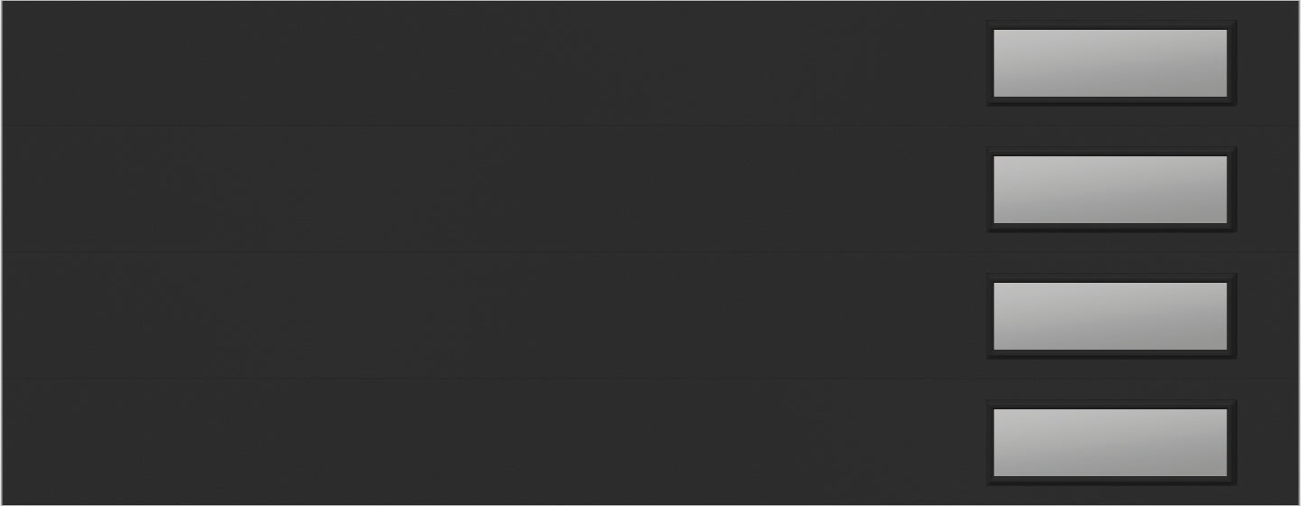 9'x7' Window - Skyflush Right - Black - Clear