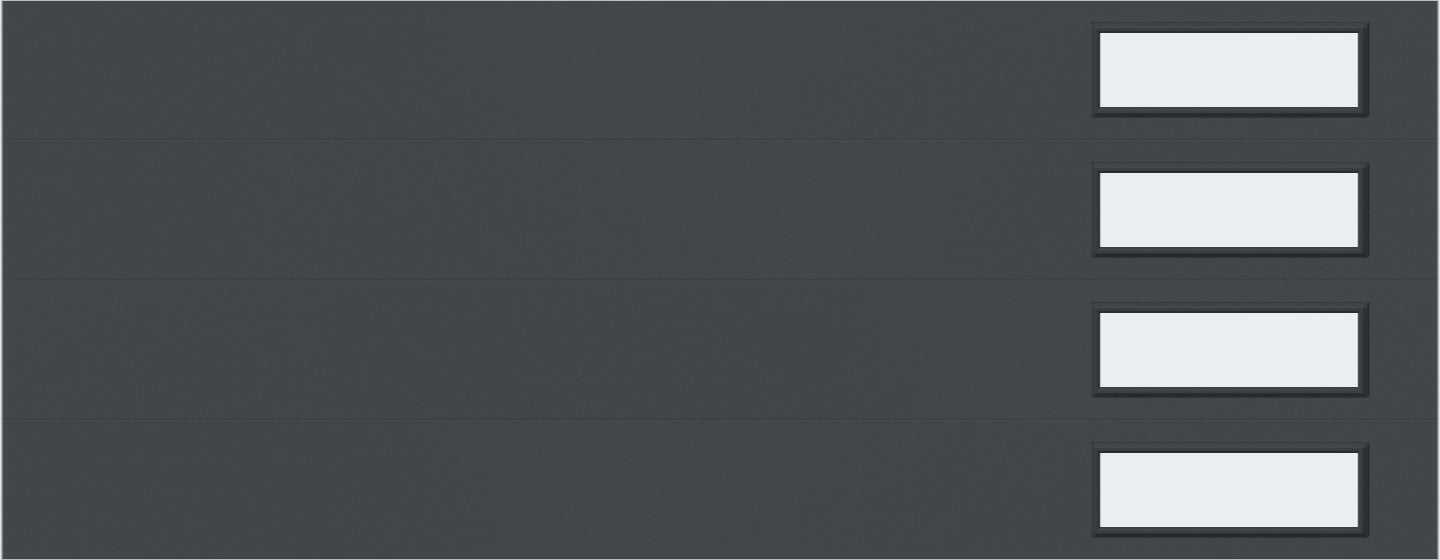 9'x7' Window - Skyflush Right  - Graphiete - Frosted