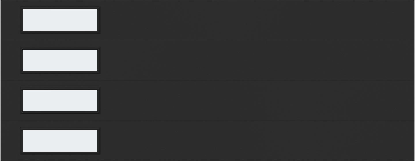 18'x7' Window - Skyflush Left  - Black - Frosted 