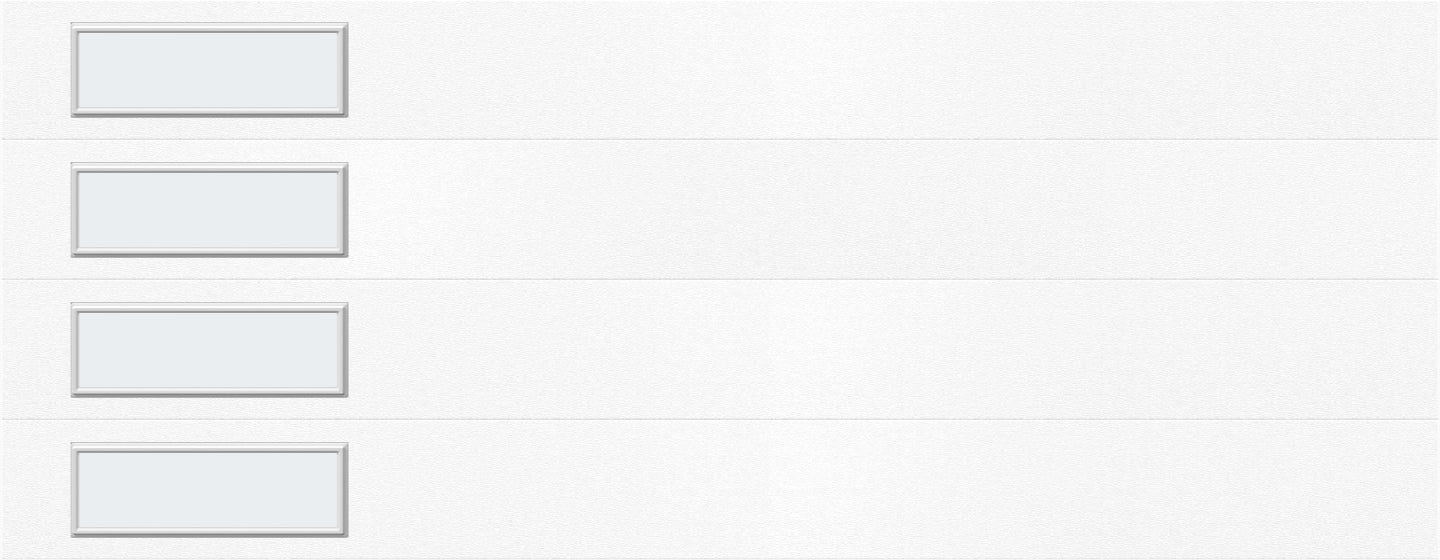 18'x7' Window - Skyflush Left  - White - Frosted 