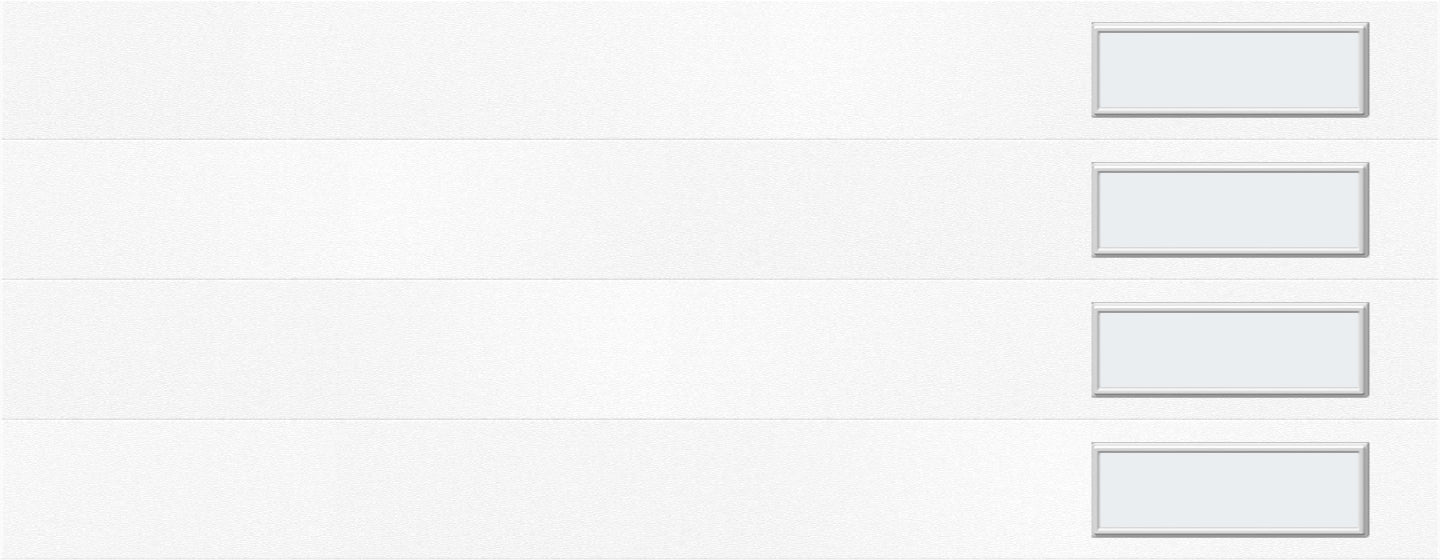 9'x7' Window - Skyflush Right  - White - Frosted