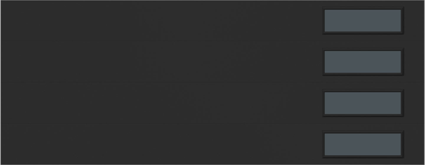 9'x7' Window - Skyflush Right  - Black - Tinted 