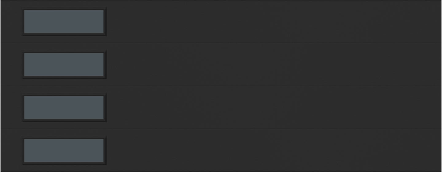 18'x7' Window - Skyflush Left  - Black - Tinted 