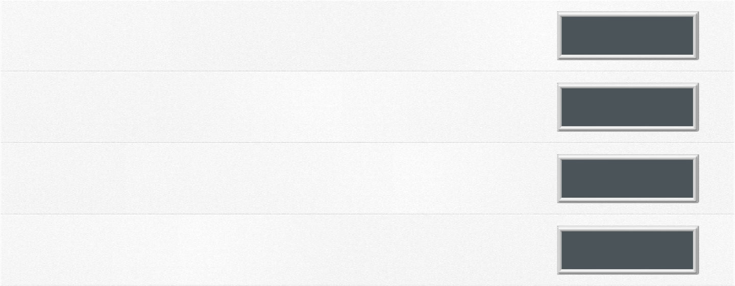 9'x7' Window - Skyflush Right  - White - Tinted 