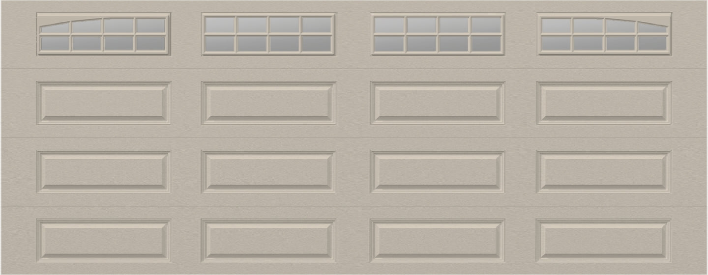 18x7 - Arched Stockton Long - Clear  With glass Long - Almond