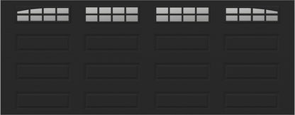 18x7 -  Arched Stockton Long - Clear  With glass Long - Black