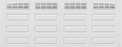 18x7 -  Arched Stockton Long - Clear  With glass Long - White