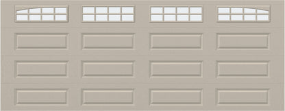 18x7 - Arched Stockton Long - Frosted With glass Long - Almond