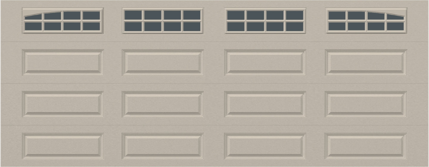 18x7 - Arched Stockton Long - Tinted With glass Long - Almond