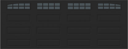 18x7 - Arched Stockton Long - Tinted With glass Long - Black