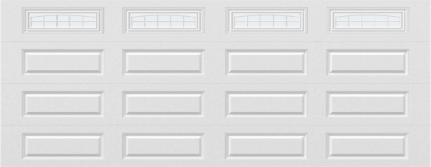 18x7 -  Cascade - Frosted  With glass Long - White