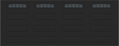 18x7 -  Cascade - Tinted  With glass Long - Black.