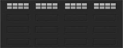 18x7 -  Long with glass Arched Stockbridge Long - Clear  With glass Long - Black