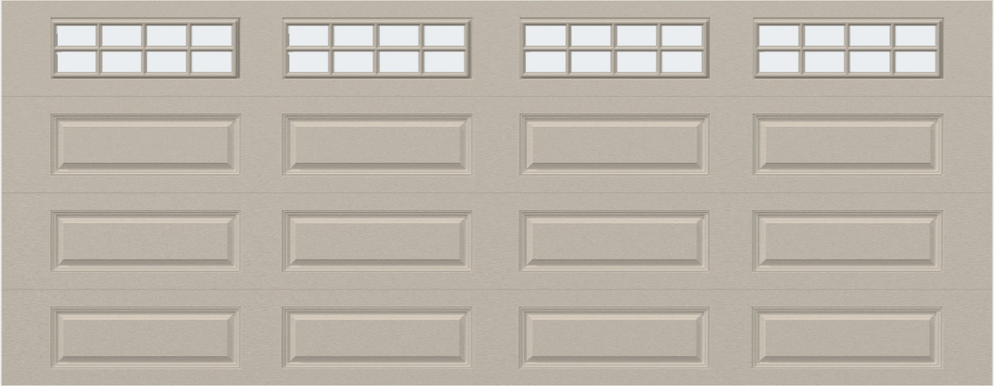 18x7 - Frosted - Long - Stockton With glass Long - Almond.