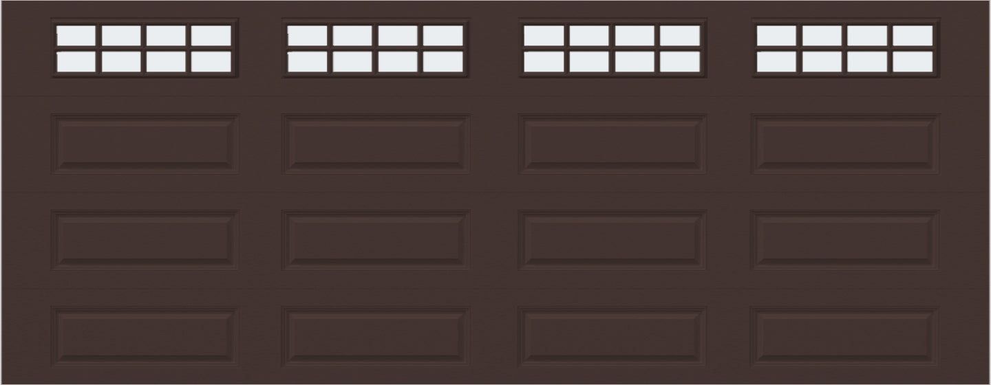 18x7 - Frosted  - Long - Stockton With glass Long - Brown