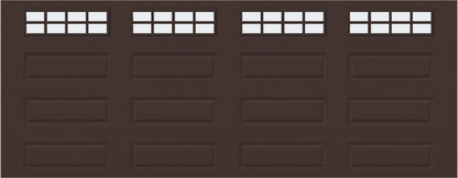 18x7 - Frosted  - Long - Stockton With glass Long - Brown