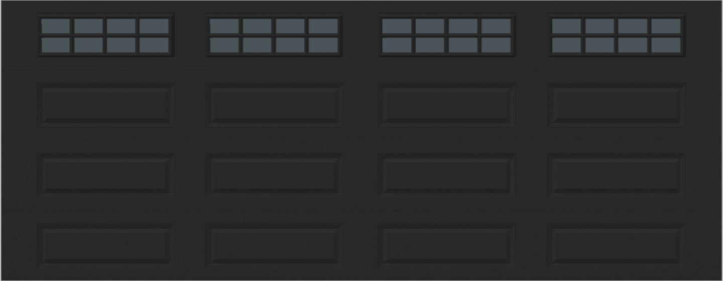 18x7 -  Tinted - Long Stockton With glass - Black