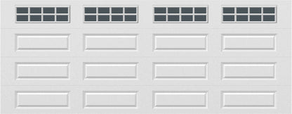 18x7 -  Arched Stockbridge Long - Tinted With glass Long - White