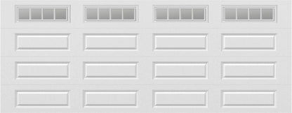 18x7 -  Straight Stockbridge Long  - Clear  With glass Long - White