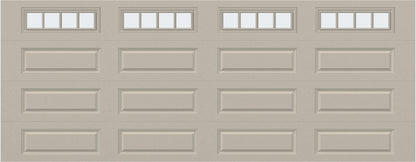 18x7 - Straight Stockbridge Long - Frosted With glass Long - Almond