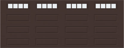 18x7 -  Straight Stockbridge Long - Frosted With glass Long - Brown