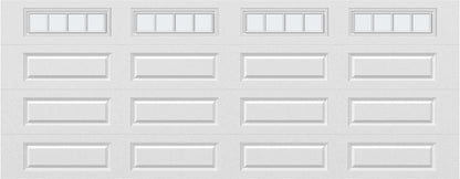 18x7 - Straight Stockbridge Long - Frosted With glass Long - White