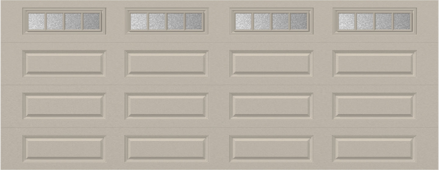 18x7 - Straight Stockbridge Long - Obscure With glass Long - Almond