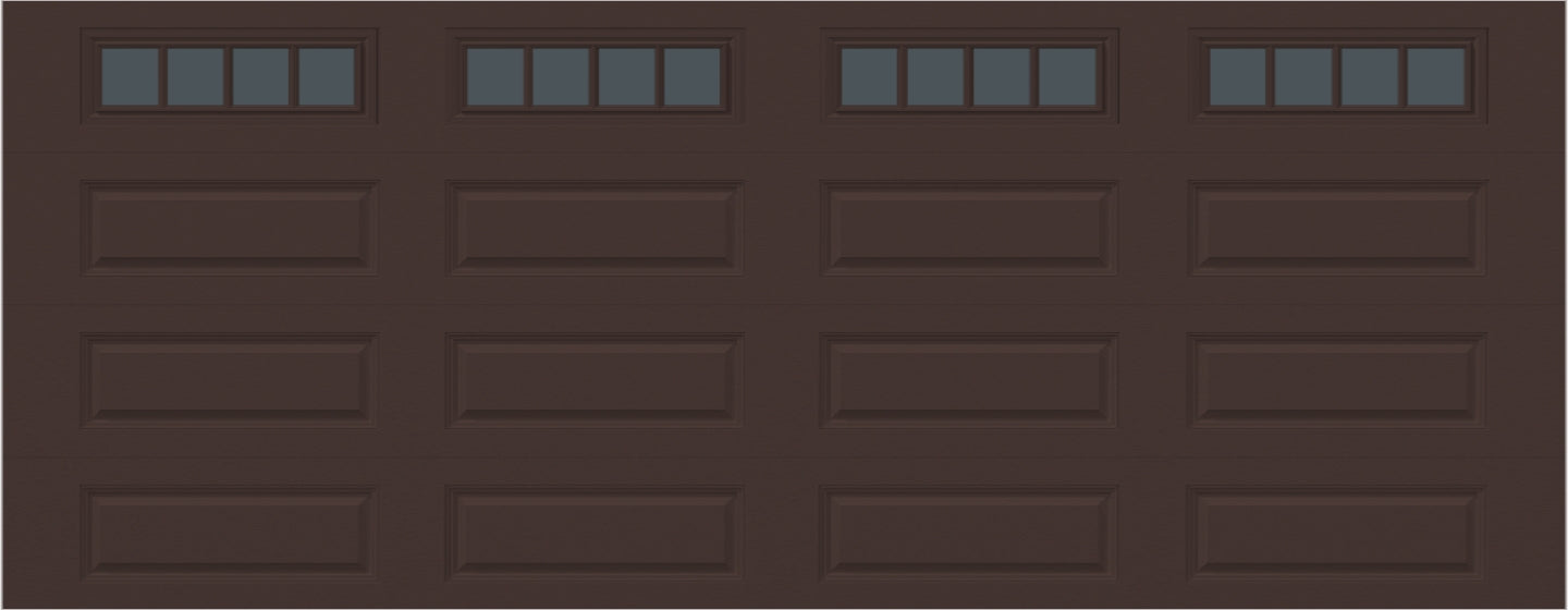 18x7 -  Straight Stockbridge Long - Tinted   With glass Long - Brown