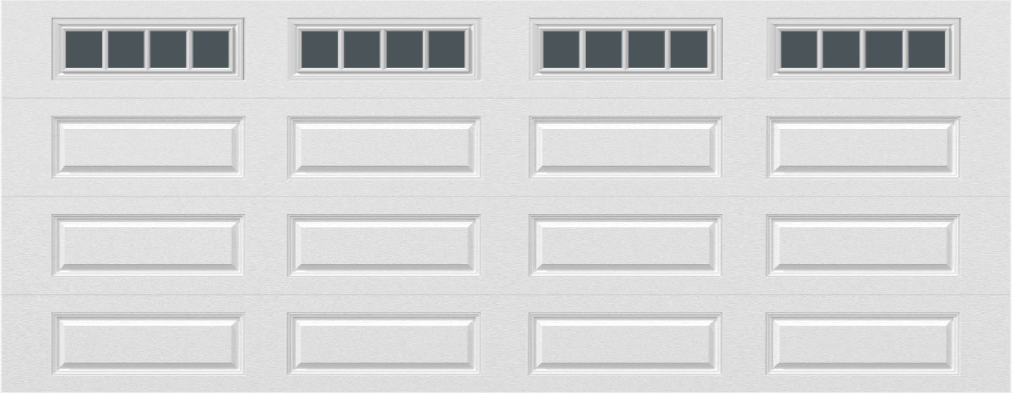 18x7 -  Straight Stockbridge Long - Tinted   With glass Long - White