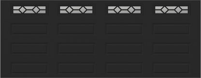 18x7 -  Waterton Long 1 - Clear -   With glass Long - Black