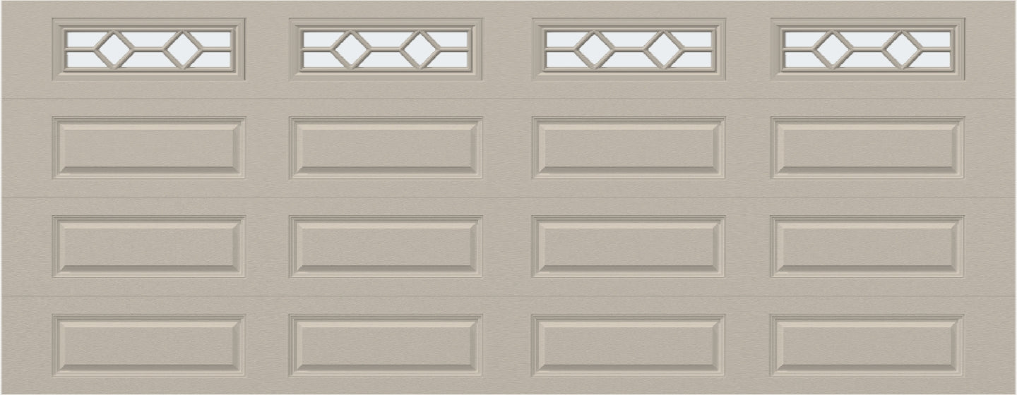 18x7 - Waterton Long 1 - Frosted -  With glass Long - Almond