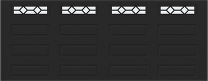 18x7 -  Waterton Long 1 - Frosted -   With glass Long - Black