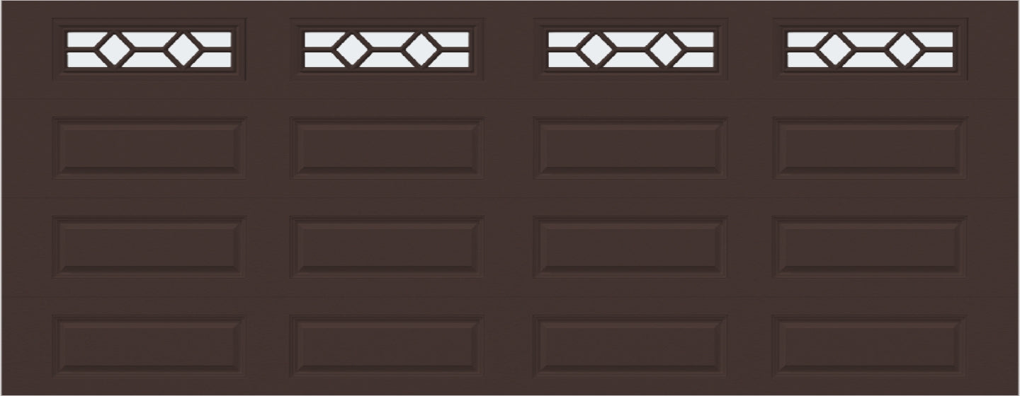 18x7 -  Waterton Long 1 - Frosted -  With glass Long - Brown