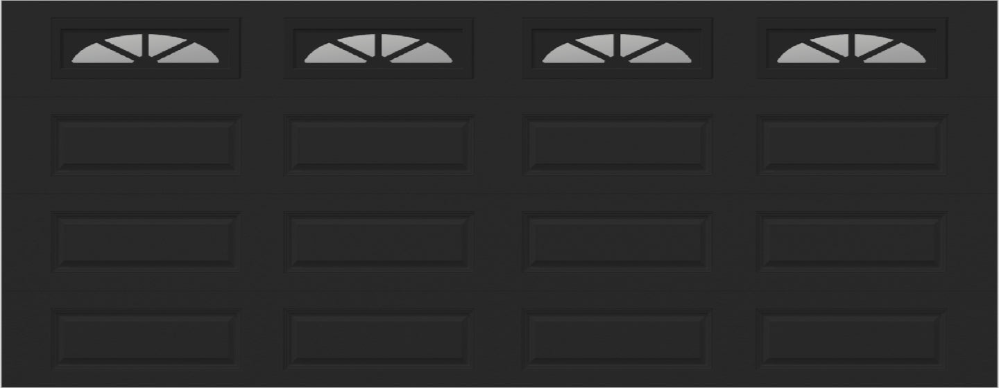 18x7 -  Waterton Long 2  - Clear -   With glass Long - Black