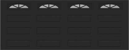 18x7 -  Waterton Long 2  - Clear -   With glass Long - Black