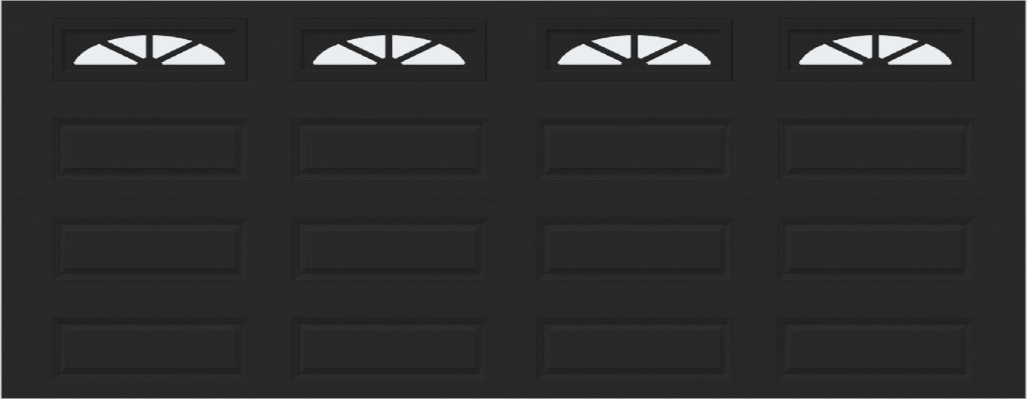 18x7 -  Waterton Long 2 - Frosted -   With glass Long - Black