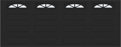 18x7 -  Waterton Long 2 - Frosted -   With glass Long - Black