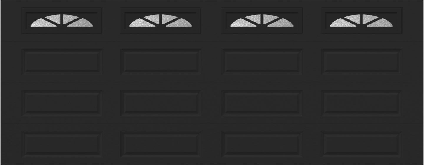 18x7 -  Waterton Long 2 - Obscure - With glass Long - Black