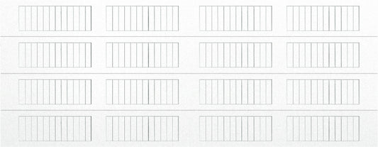 18x7 - No glass Long - White