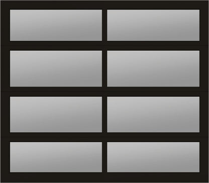 8'x7' Window - Aluminum - Dark Bronze - White Laminate