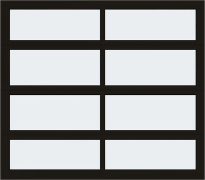 8'x7' Window - Aluminum - Dark Bronze - Black Laminate