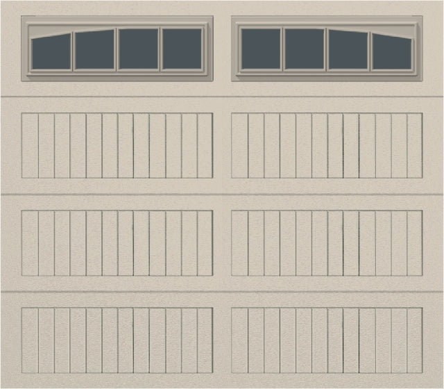 8x7 - Arched Stockbridge Long - Tinted With glass Long - Almond