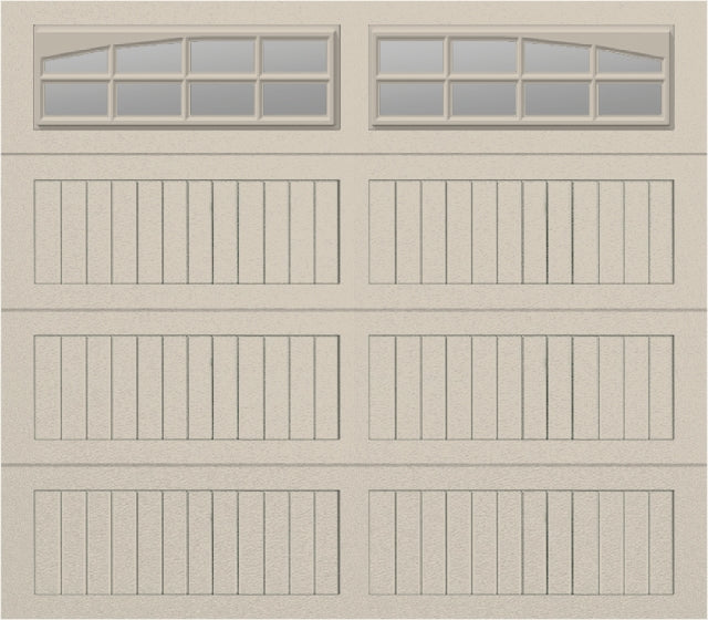 8x7 - Arched Stockton Long - Clear  With glass Long - Almond