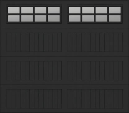 8x7 - Clear -  Stockton With glass Long - Black