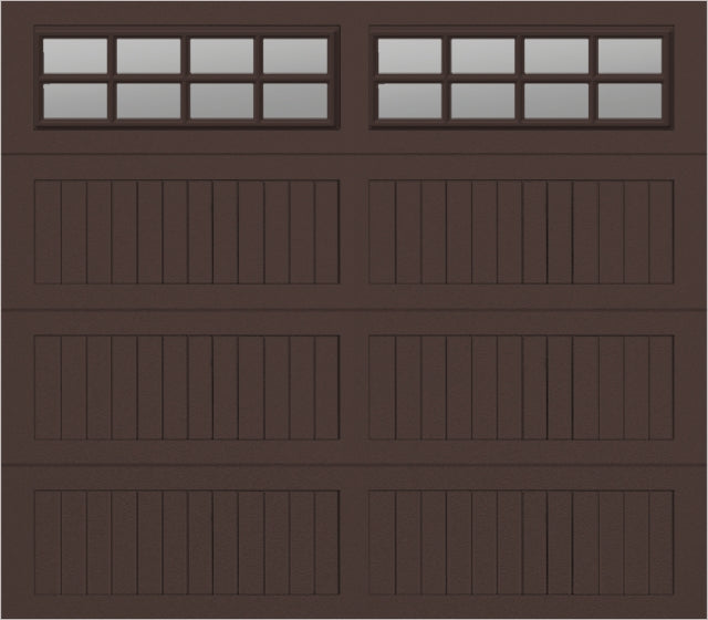 8x7 - Clear -  Stockton With glass Long - Brown